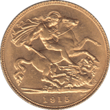 1915 GOLD HALF SOVEREIGN PERTH MINT ( EF ) - HALF SOVEREIGN - Cambridgeshire Coins