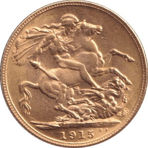 1915 GOLD SOVEREIGN ( AUNC ) - SOVEREIGN - Cambridgeshire Coins
