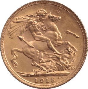 1915 GOLD SOVEREIGN ( EF ) - SOVEREIGN - Cambridgeshire Coins