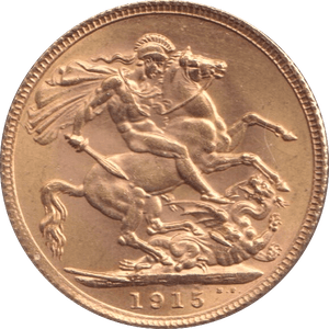 1915 GOLD SOVEREIGN ( UNC ) 2 - SOVEREIGN - Cambridgeshire Coins