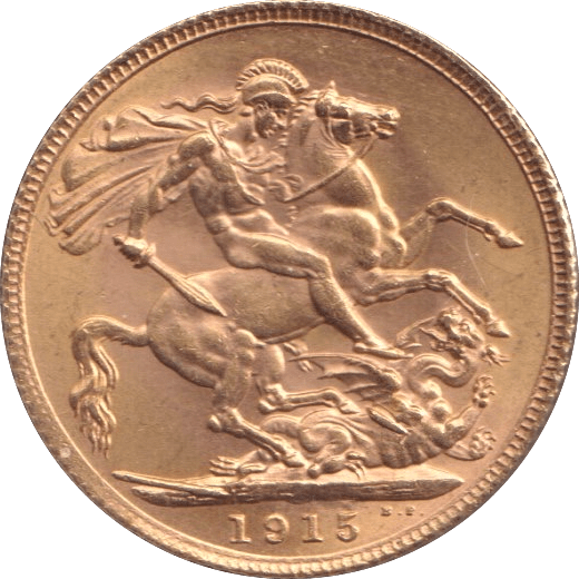 1915 GOLD SOVEREIGN ( UNC ) 2 - SOVEREIGN - Cambridgeshire Coins