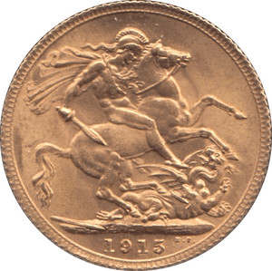 1915 GOLD SOVEREIGN ( UNC ) - SOVEREIGN - Cambridgeshire Coins
