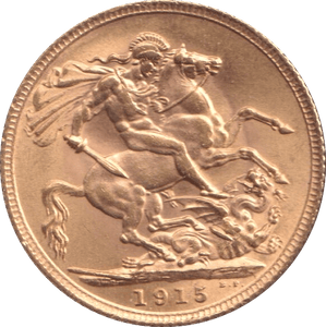 1915 GOLD SOVEREIGN ( UNC ) - SOVEREIGN - Cambridgeshire Coins