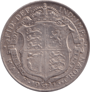 1915 HALF CROWN ( GF ) - HALFCROWN - Cambridgeshire Coins