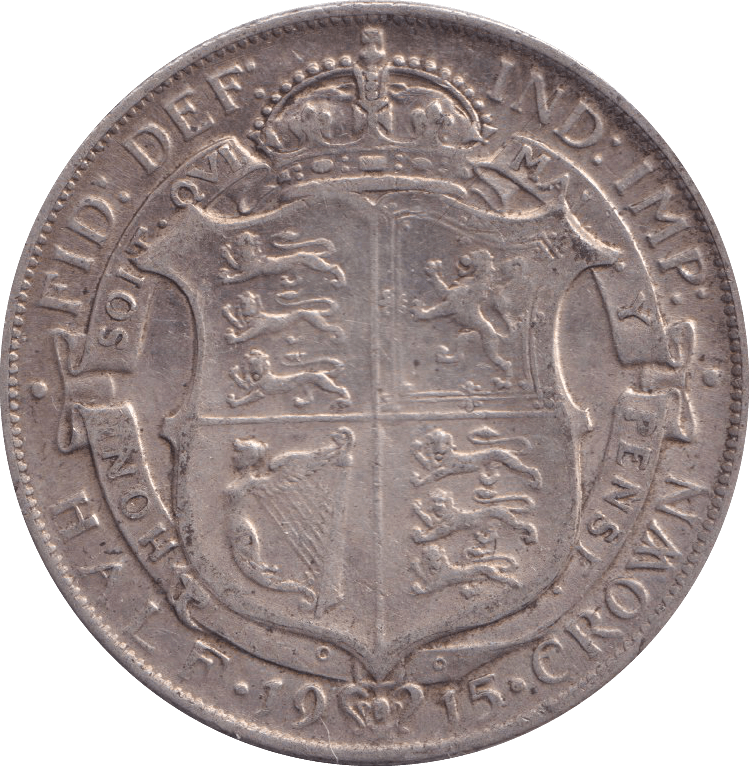 1915 HALF CROWN ( GF ) - HALFCROWN - Cambridgeshire Coins