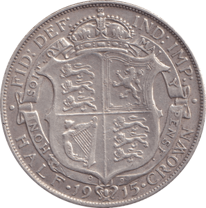 1915 HALF CROWN ( GF ) - HALFCROWN - Cambridgeshire Coins