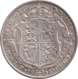 1915 HALF CROWN ( VF ) - HALF FARTHING - Cambridgeshire Coins