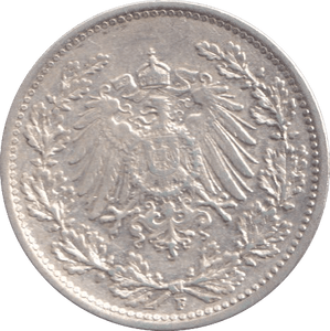 1915 HALF MARK GERMANY - SILVER WORLD COINS - Cambridgeshire Coins