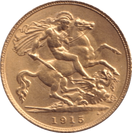 1915 HALF SOVEREIGN ( AUNC ) - HALF SOVEREIGN - Cambridgeshire Coins