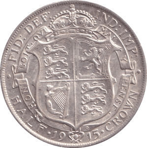 1915 HALFCROWN ( AUNC ) - Halfcrown - Cambridgeshire Coins