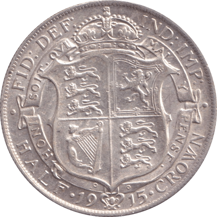 1915 HALFCROWN ( AUNC ) - Halfcrown - Cambridgeshire Coins