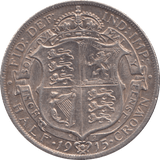 1915 HALFCROWN ( AUNC ) - Halfcrown - Cambridgeshire Coins