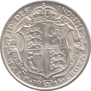 1915 HALFCROWN ( AUNC ) - Halfcrown - Cambridgeshire Coins