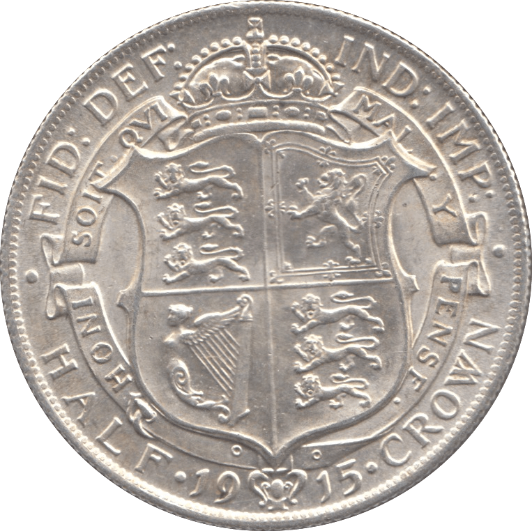 1915 HALFCROWN ( AUNC ) - Halfcrown - Cambridgeshire Coins