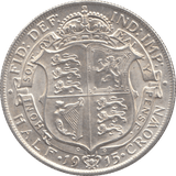 1915 HALFCROWN ( AUNC ) - Halfcrown - Cambridgeshire Coins