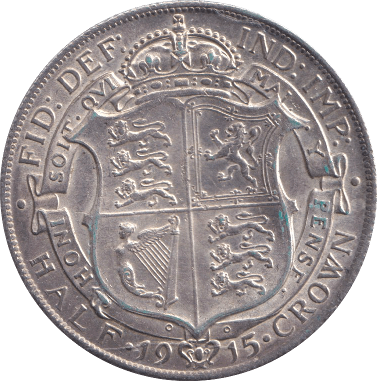 1915 HALFCROWN ( AUNC ) - HALFCROWN - Cambridgeshire Coins