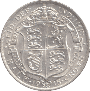 1915 HALFCROWN ( AUNC ) - HALFCROWN - Cambridgeshire Coins