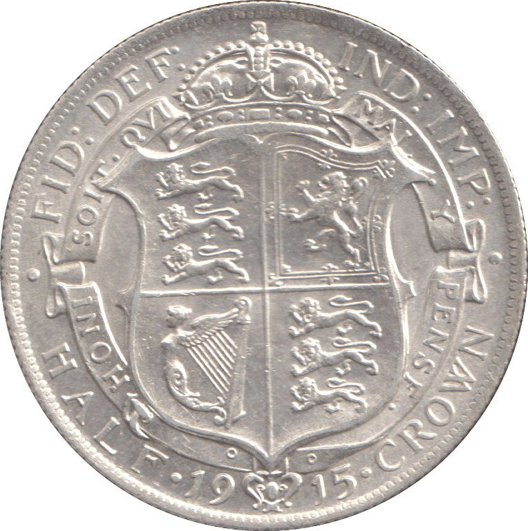 1915 HALFCROWN ( AUNC ) - HALFCROWN - Cambridgeshire Coins