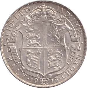 1915 HALFCROWN ( EF ) - HALFCROWN - Cambridgeshire Coins