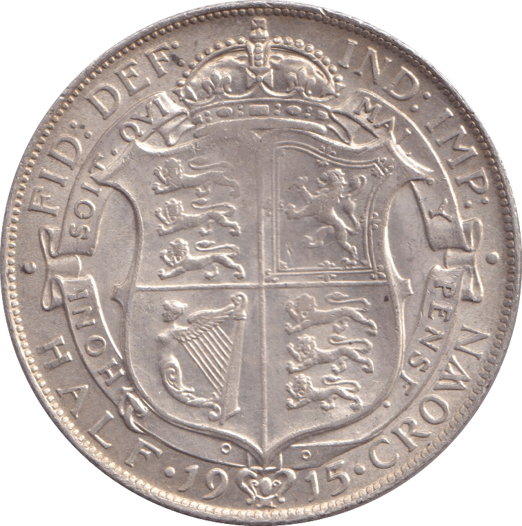 1915 HALFCROWN ( EF ) - HALFCROWN - Cambridgeshire Coins
