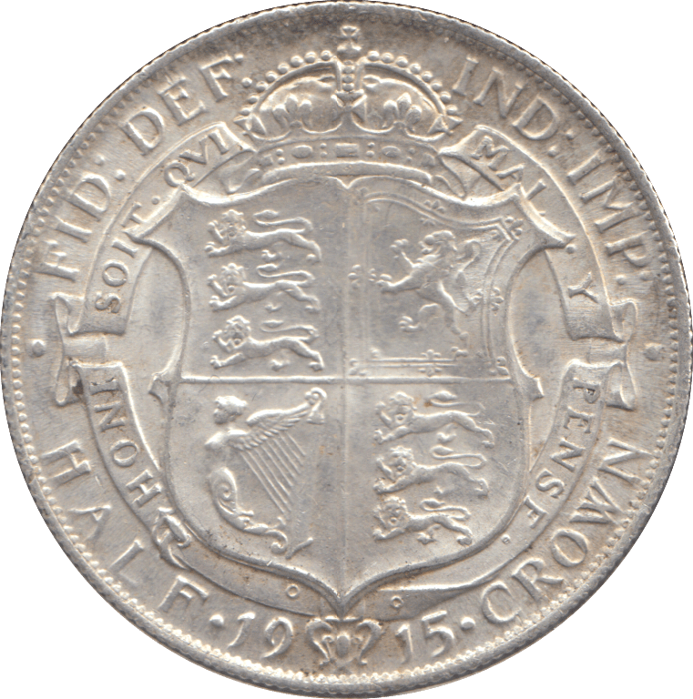 1915 HALFCROWN ( EF ) - HALFCROWN - Cambridgeshire Coins
