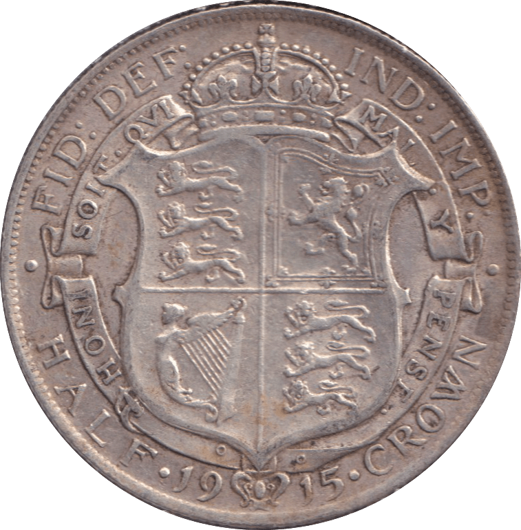 1915 HALFCROWN ( EF ) - HALFCROWN - Cambridgeshire Coins