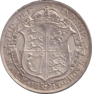 1915 HALFCROWN ( EF ) - HALFCROWN - Cambridgeshire Coins