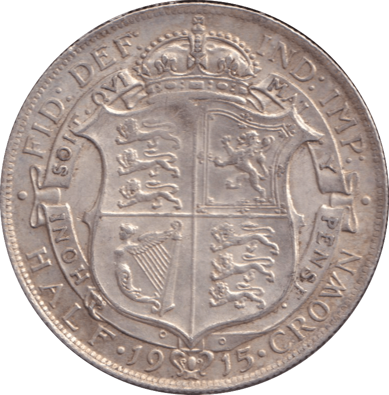 1915 HALFCROWN ( EF ) - HALFCROWN - Cambridgeshire Coins