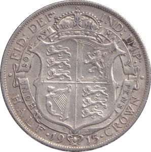 1915 HALFCROWN ( EF ) - HALFCROWN - Cambridgeshire Coins