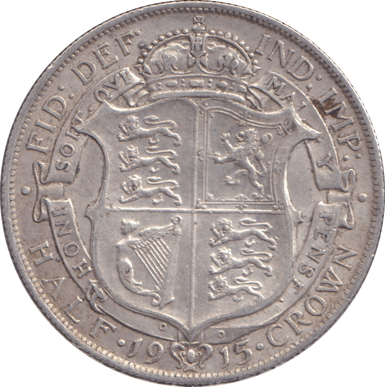 1915 HALFCROWN ( EF ) - HALFCROWN - Cambridgeshire Coins