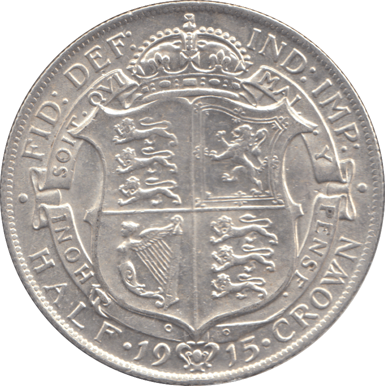 1915 HALFCROWN ( EF ) - HALFCROWN - Cambridgeshire Coins