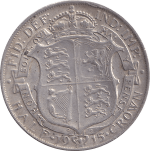 1915 HALFCROWN ( EF ) - HALFCROWN - Cambridgeshire Coins