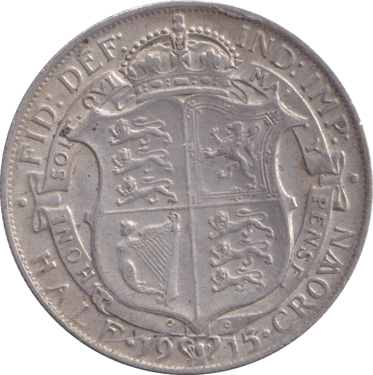 1915 HALFCROWN ( EF ) - HALFCROWN - Cambridgeshire Coins