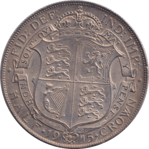 1915 HALFCROWN ( EF ) - HALFCROWN - Cambridgeshire Coins