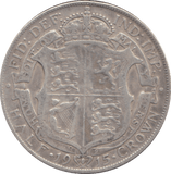 1915 HALFCROWN ( FINE ) - HALFCROWN - Cambridgeshire Coins