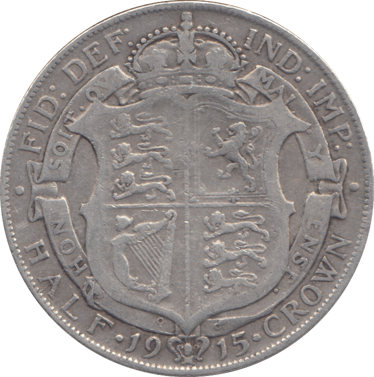 1915 HALFCROWN ( FINE ) - HALFCROWN - Cambridgeshire Coins