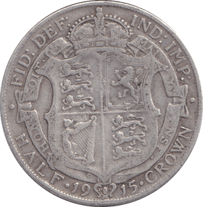 1915 HALFCROWN ( FINE ) - HALFCROWN - Cambridgeshire Coins