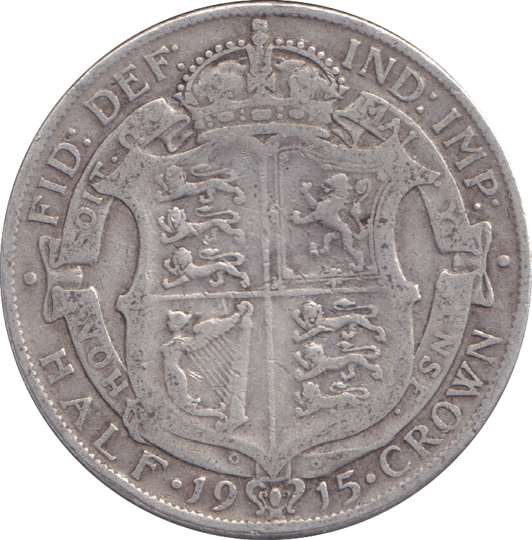 1915 HALFCROWN ( FINE ) - HALFCROWN - Cambridgeshire Coins