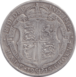 1915 HALFCROWN ( FINE ) - HALFCROWN - Cambridgeshire Coins