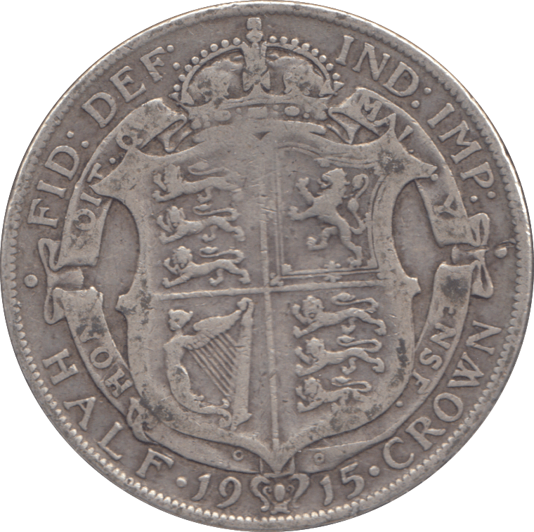 1915 HALFCROWN ( FINE ) - HALFCROWN - Cambridgeshire Coins