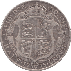1915 HALFCROWN ( FINE ) - HALFCROWN - Cambridgeshire Coins
