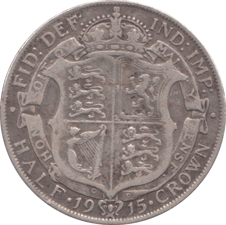 1915 HALFCROWN ( FINE ) - HALFCROWN - Cambridgeshire Coins