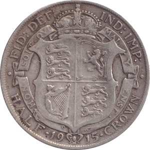 1915 HALFCROWN ( FINE ) - HALFCROWN - Cambridgeshire Coins