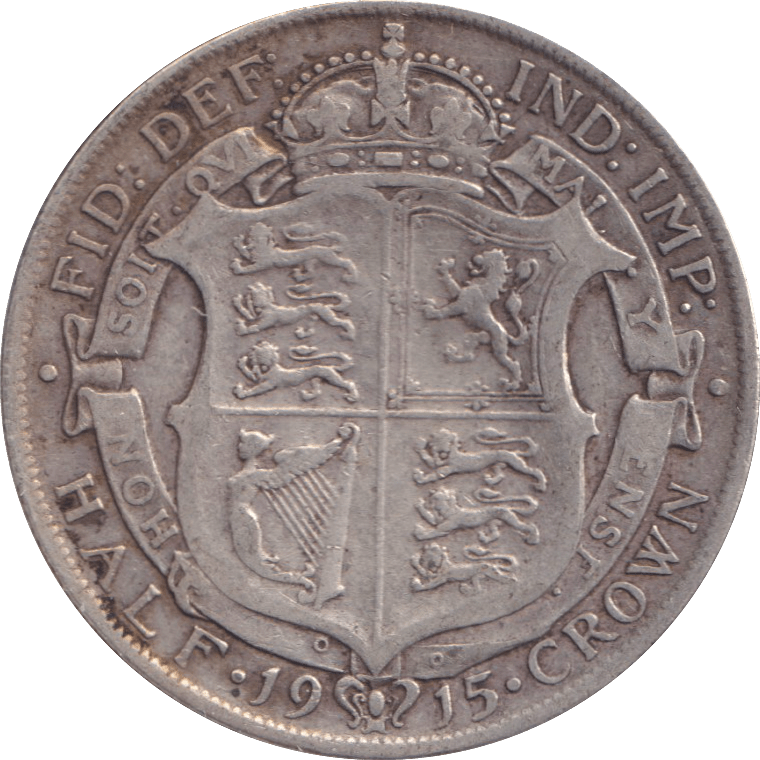 1915 HALFCROWN ( FINE ) - HALFCROWN - Cambridgeshire Coins