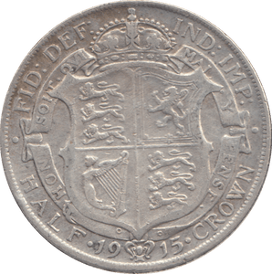 1915 HALFCROWN ( FINE ) - HALFCROWN - Cambridgeshire Coins