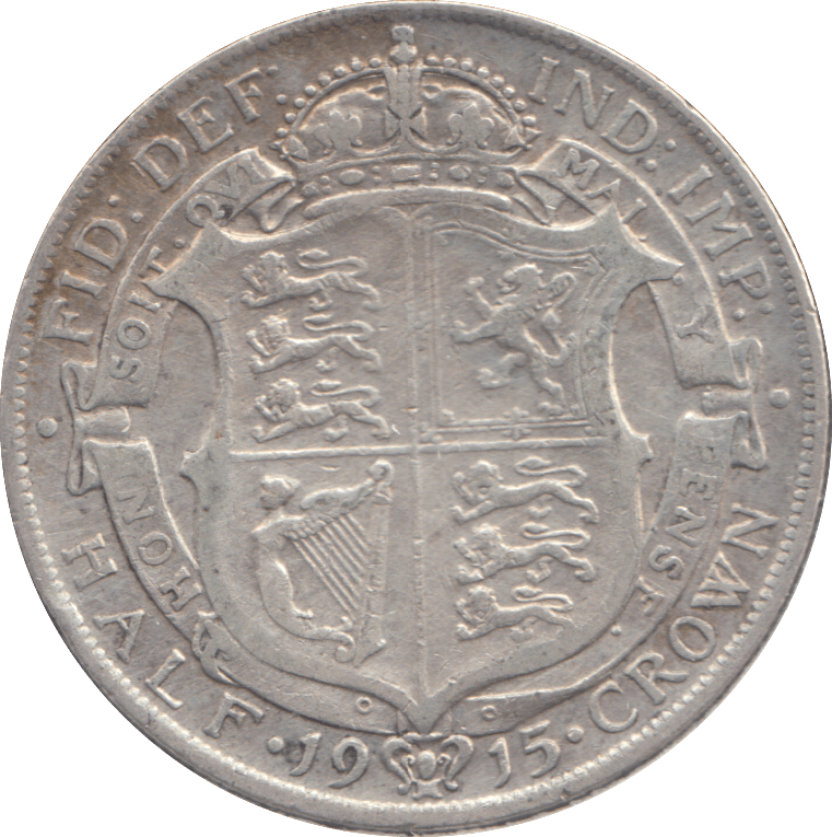 1915 HALFCROWN ( FINE ) - HALFCROWN - Cambridgeshire Coins