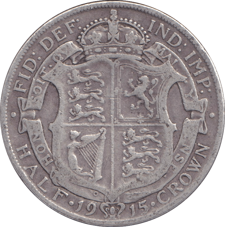1915 HALFCROWN ( FINE ) - HALFCROWN - Cambridgeshire Coins