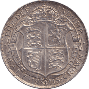 1915 HALFCROWN GEORGE V ( GVF ) - HALFCROWN - Cambridgeshire Coins