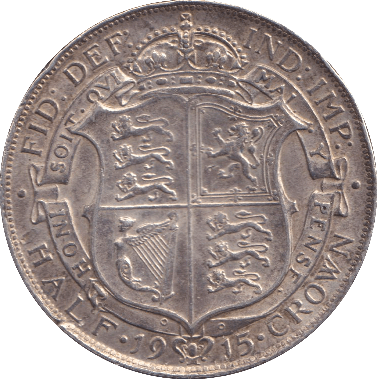 1915 HALFCROWN GEORGE V ( GVF ) - HALFCROWN - Cambridgeshire Coins