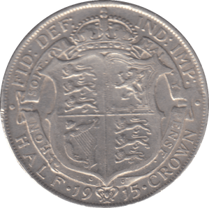 1915 HALFCROWN ( GVF ) - HALFCROWN - Cambridgeshire Coins